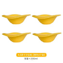 Axyaa Wave Shaped Salad Bowl Saucer, Cream Color, Dishwasher Safe