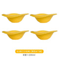 Axyaa Wave Salad Bowl Saucer - Creamy Color, Ins Style, Dishwasher Safe, Dessert Snack