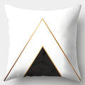 Axyaa Black White Modern Cushion Cover 45x45cm Polyester Decorative Pillow Case