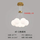Axyaa Magic Bean Nordic Cream Chandelier - Modern Bedroom Lighting