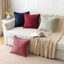 Axyaa Super Soft Corduroy Pillow Case 45x45 Throw Cushion Cover Home Decor