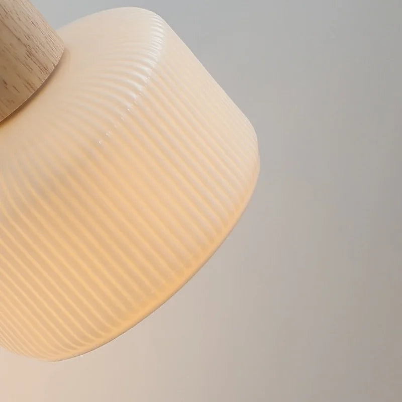 Axyaa Nordic LED Wall Sconce, Rotating White Ceramic Light for Home Decor