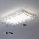 Axyaa Crystal Ring Chandelier: Dimmable LED Ceiling Light for Living Room Decor