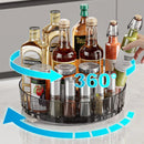 Axyaa Kitchen Seasoning Organizer Lazy Susan Turntable Shelf