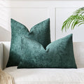 Axyaa Chenille Cushion Cover Solid Color Elegant Square 45x45cm 50x50cm
