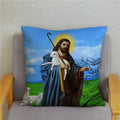 Axyaa Jesus Christ Soft Plush Cushion Cover 45*45 Throw Pillow Case Home Decor