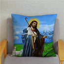 Axyaa Jesus Christ Soft Plush Cushion Cover 45*45 Throw Pillow Case Home Decor