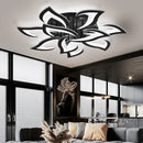 Axyaa Swallow-tailed Ceiling Light: Modern Black & White Acrylic Pendant Lamp