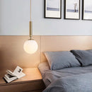 Axyaa Small Glass Chandelier Pendant Light - Modern Restaurant Ceiling Lamp