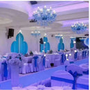 Axyaa Blue Crystal LED Chandelier: Elegance for Your Space