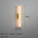 Axyaa Spanish Marble LED Wall Light - Gold/Black/Copper Sconce for Home, Hotel, or Office