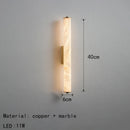 Axyaa Spanish Marble LED Wall Light - Gold/Black/Copper - Indoor Sconce