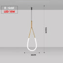 Axyaa Designer Duplex Nordic LED Chandelier for Living Room and Restaurant