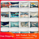 Axyaa Short Plush Rectangular Pillow Cover for Sofa, Car, Living Room - 30x50cm 40x60cm