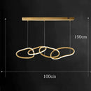 Axyaa Modern LED Pendant Chandelier for Living and Dining Room Lighting