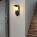 Axyaa Glass Ball LED Wall Sconce for Bedroom Living Room Stair Corridor