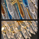 Axyaa Colorful Crystal Chandelier: Modern Luxury Italian Style Nordic Art Lamp