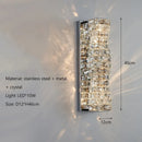 Axyaa Modern Crystal Pendant Light for Light Luxury Restaurant & Living Room