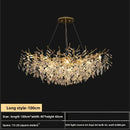 Axyaa Luxury Villa Crystal Pendant Chandelier.