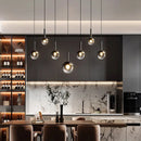 Axyaa Modern Pendant Light - Indoor LED Chandelier for Dining Room and Living Room