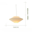 French Cream Umbrella Cloth Ceiling Lamp by Axyaa for Dining Room & Bedroom