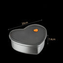 Axyaa Love-Shaped Stainless Steel Kitchen Storage Organizer Dish Drainer Tray