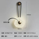 Axyaa Minimalist Paperclip Wall Lamp, Embossed Acrylic Light for Bedroom & Living Room