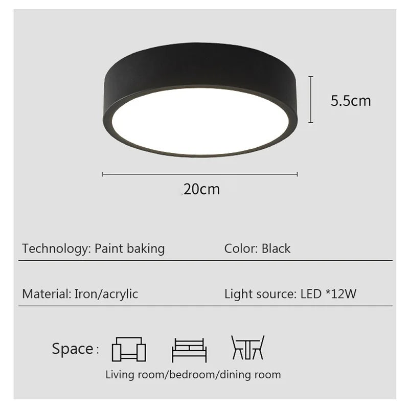 Axya Modern Nordic Minimal Ceiling Lamp for Home Decor