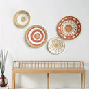 Axyaa Nordic Rattan Wall Plate Decor - INS Style Wall Decoration