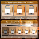 Axyaa LED Table Lamp Clock Dimmable Night Light Remote Touch Display