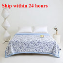 Axyaa Cool Silk Summer Quilt - Machine Washable Thin Printed Quilt