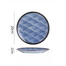 Axyaa Retro Ceramic Steak & Sushi Plate for Molecular Cuisine Tableware