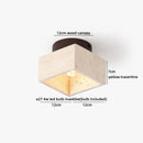 Axyaa Nordic LED Ceiling Light Stone Wood Ball Luxury Ceiling Lamp