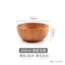 Axyaa Japanese Acacia Wooden Salad Bowl - Large Wooden Tableware