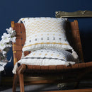 Axyaa Boho Cotton Throw Pillow Cover 18x18, Handwoven Decorative Cushion for Living Room