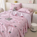 Axyaa Super Soft Cloud Cotton Summer Quilt 4-Piece Set