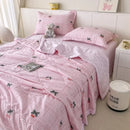 Axyaa Super Soft Cloud Cotton Summer Quilt 4-Piece Set