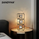 Axyaa Nordic LED Floor Lamp, Iron Block Design for Stylish Indoor Lighting in Bedroom/Living Room