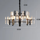 Axyaa Crystal Chandelier Pendant Lights for Luxury Living Room & Dining Room Lighting