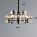 Axyaa Crystal Chandelier Pendant Lights for Living Room Dining Ceiling - Luxury Indoor Lighting