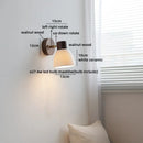 Axyaa Swing Arm LED Wall Lamp - White Ceramic Interior Mirror Light