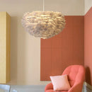 Axyaa Nordic Feather Lamp: Minimalist, Warm, Romantic Girl's Bedroom