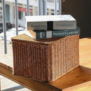 Axyaa Rattan Laundry Basket with Lid - Plus Size Home Organizer for Wardrobe