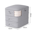 Axyaa Vacuum Storage Bags: Large Capacity, Transparent, Dustproof, Multifunctional Clothing Storage Bag