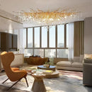 Axyaa Crystal LED Ceiling Chandelier for Luxury Living Room, Bedroom, and Restaurant