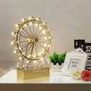Axyaa LED Ferris Wheel Table Lamp Stainless Steel Night Light