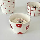 Axyaa Ceramic Rice Bowl | Small Household Dessert Soup Salad Oat Yogurt Breakfast Bowl