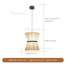 Axyaa Cocoon Chandelier: Japanese Cloth Pendant Lamp for Home Restaurant Kitchen Island