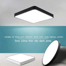 Axyaa LED Ceiling Lamp: Modern Square Indoor Lighting Fixture for Living Room, Bedroom, Dining Room