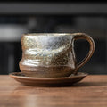 Axyaa Nordic Travel Coffee Cup & Saucer Set - Vintage Ceramic Koffie Afternoon Tea Milk Cup